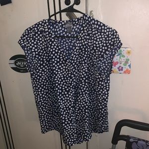 Blue polka dots shirt